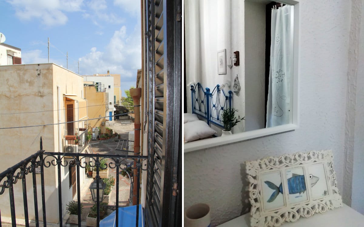 Ferienhaus Sant' Elia, Schlafzimmer mit Balkon (3) Ferienhaus Sant' Elia, Schlafzimmer mit Balkon (3)