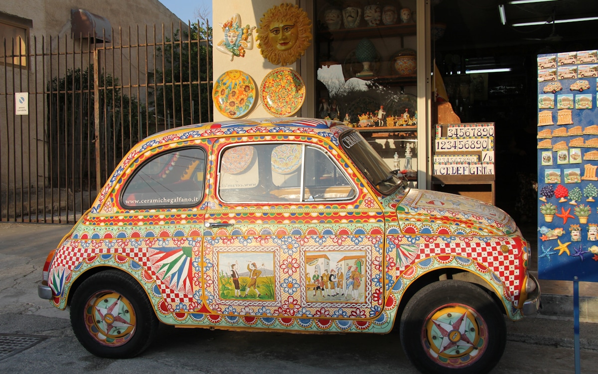 Selinunte, sizilianisches Fiat 500 (2) Selinunte, sizilianisches Fiat 500 (2)