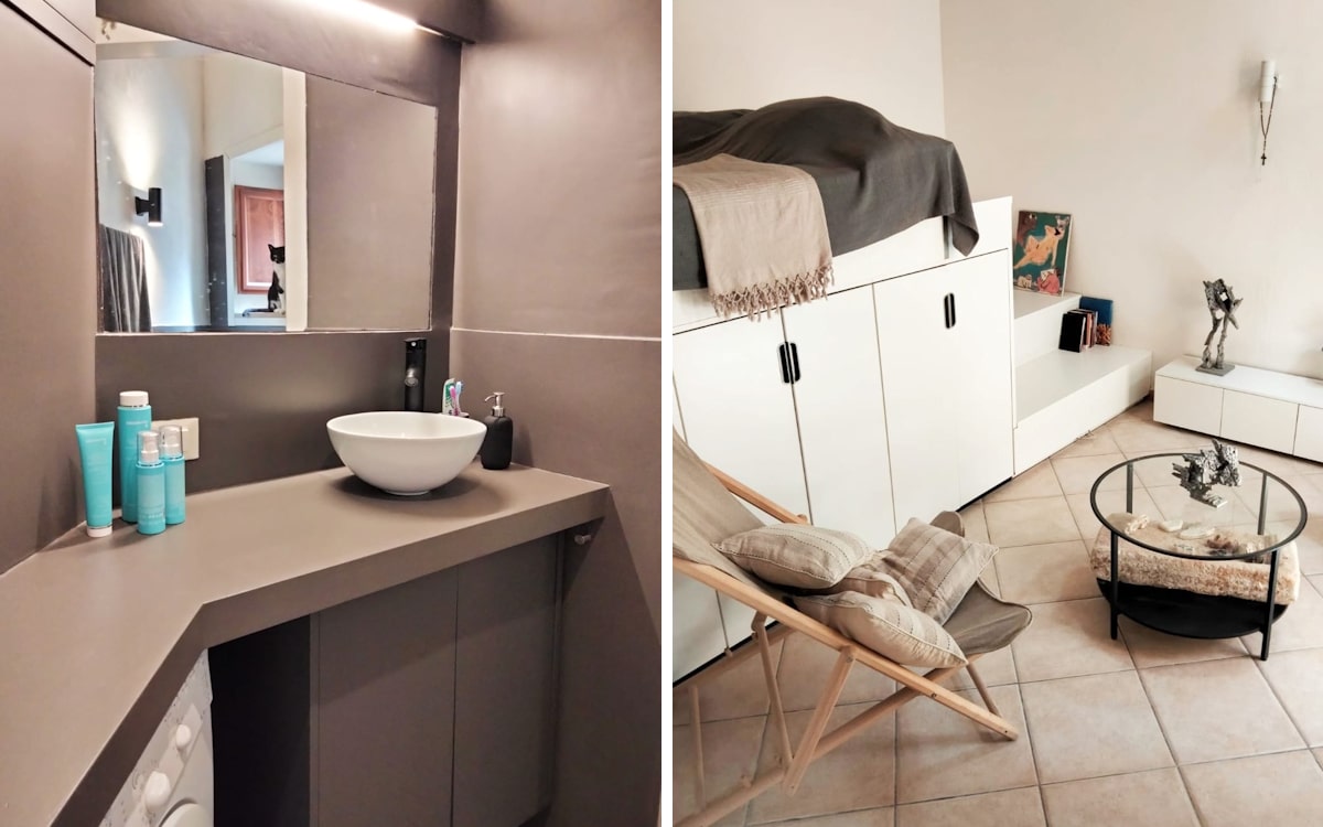 Ferienwohnung Ortigia Badezimmer und Schlafzimmer (1) Ferienwohnung Ortigia Badezimmer und Schlafzimmer (1)