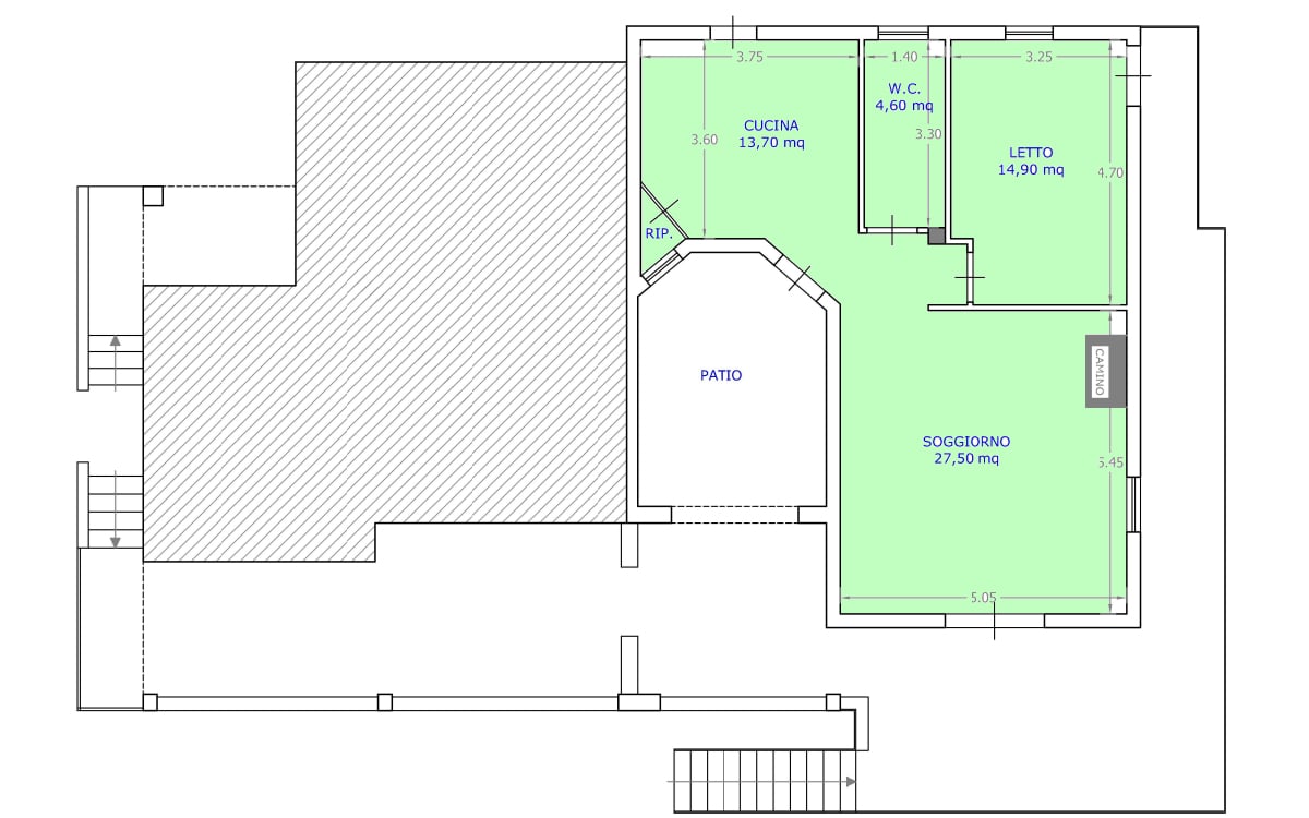 Villa Scopello, Grundriss Villa Scopello, Grundriss