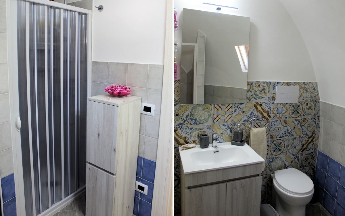 Cottage Portopalo 2, Badezimmer (2) Cottage Portopalo 2, Badezimmer (2)