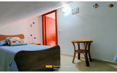 Ferienhaus San Vito, Schlafnische im Dachgeschoss